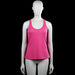 Monstanita - Tank top - Pink - Size M - Pink solid sleeveless tank top with a scoop neckline and racerback. Straight hem with a small printed graphic near the lower back.
