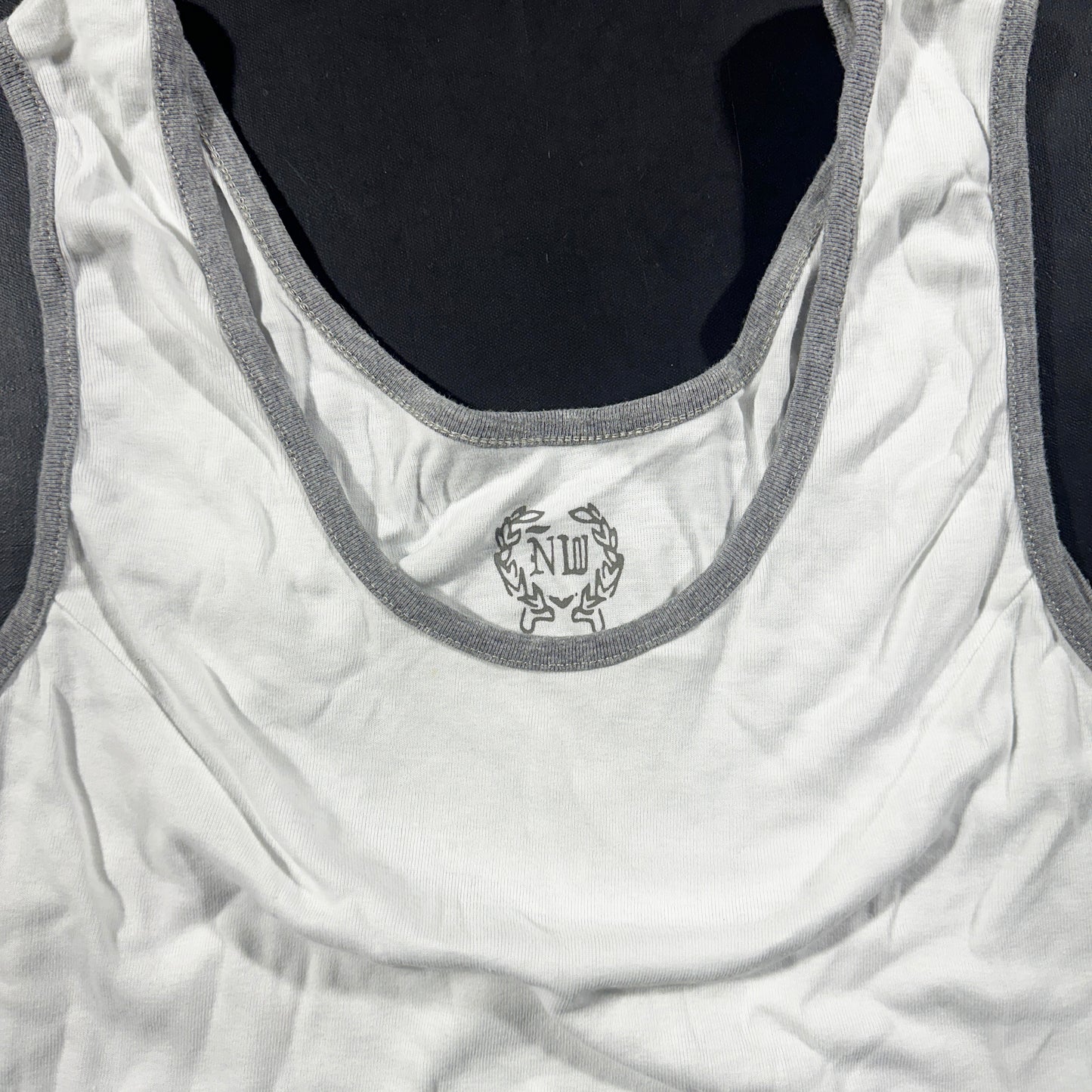 Tank top - White & Gray - Size M