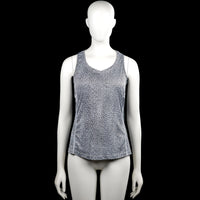 Nike dri-fit - Tank top - White & Black - Size S - Sleeveless top in a black and white all-over print with a scoop neckline. Features a racerback and a straight hem.