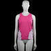 Soc - Bodysuit - Pink & Lilac - Size 42 - Pink and lilac sleeveless top with a round neck and racerback. Features a straight hem with contrasting seam trim.
