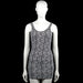 H&M - Tank top - Black & White - Size S - Black and white sleeveless dress with an all-over geometric print and a scoop neckline. Straight hem with wide shoulder straps and a low scoop back.
