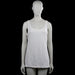 Kappahl - Tank top - White - Size L - White solid sleeveless top with a scoop neckline and wide shoulder straps. Straight hem with no visible closures or pockets.