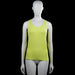 Pauos - Tank top - Lime - Size M - Lime solid sleeveless tank top with a scoop neck and plain arm openings. Straight hem with a small logo on the back and a small signature near the lower front.
