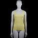 Flash Women - Tank top - Yellow - Size M - Yellow solid sleeveless tank top with a scoop neckline. Straight hem with plain armhole and neckline trim.