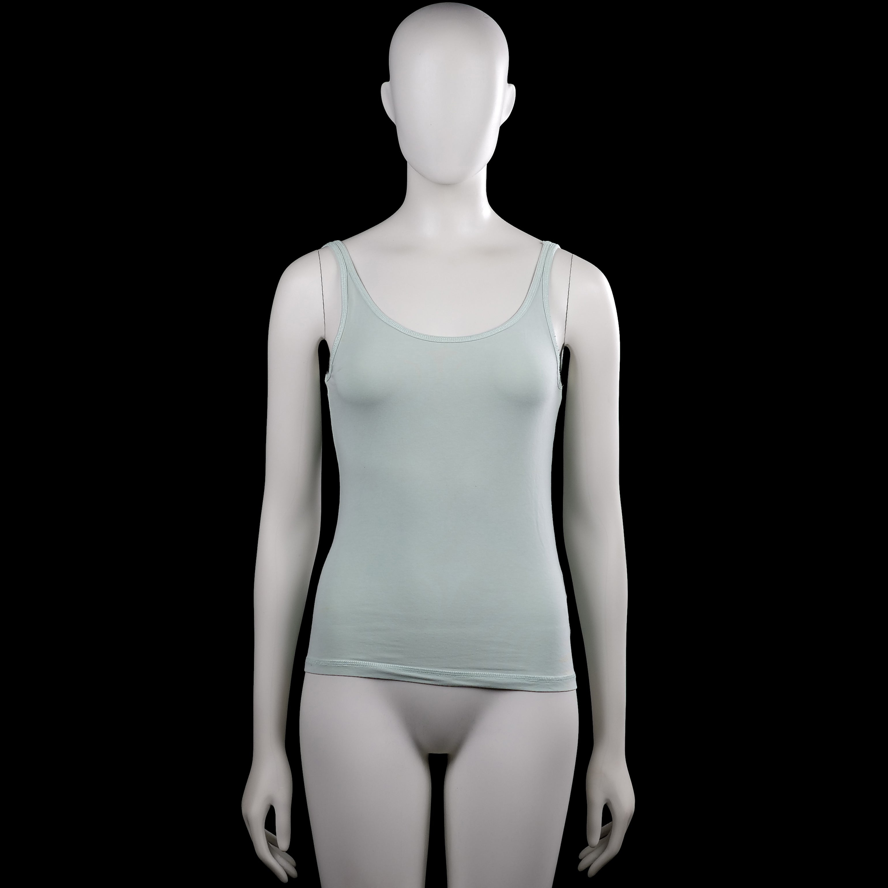 H&M Divided - Tank top - Mint - Size S - Mint solid tank top with a scoop neckline and wide shoulder straps. Features plain armholes and a straight hem.