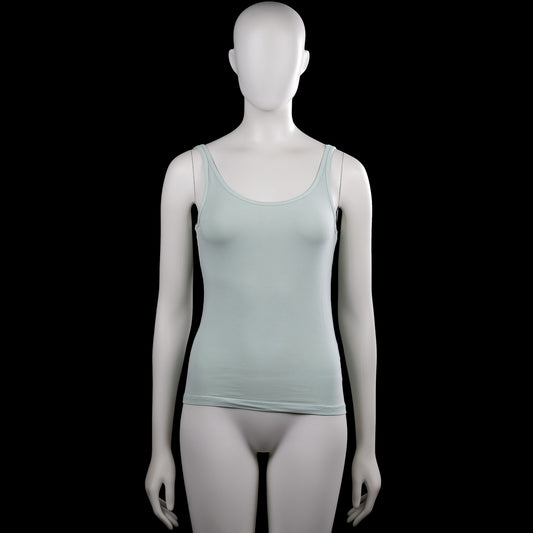 H&M Divided - Tank top - Mint - Size S - Mint solid tank top with a scoop neckline and wide shoulder straps. Features plain armholes and a straight hem.