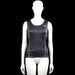 Resist - Tank top - Black & Pink - Size S - Black and pink sleeveless top with a scoop neckline and contrast stitching. Straight hem and a small graphic on the chest.