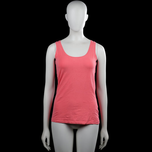 Lindex - Tank top - Pink - Size M - Pink solid sleeveless tank top with a scoop neckline. Straight hem with plain armholes and neckline trim.