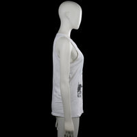 Tank top - White & Black - Size S