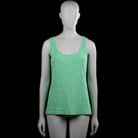 Å - Tank top - Mint - Size M - Mint solid sleeveless tank top with a scoop neckline and wide shoulder straps. Straight hem with plain edge finishing.