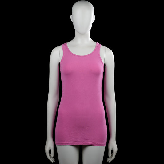Kappahl - Tank top - Pink - Size 170 - Pink solid sleeveless top with a scoop neckline and wide shoulder straps. Straight hem with no visible closures or pockets.