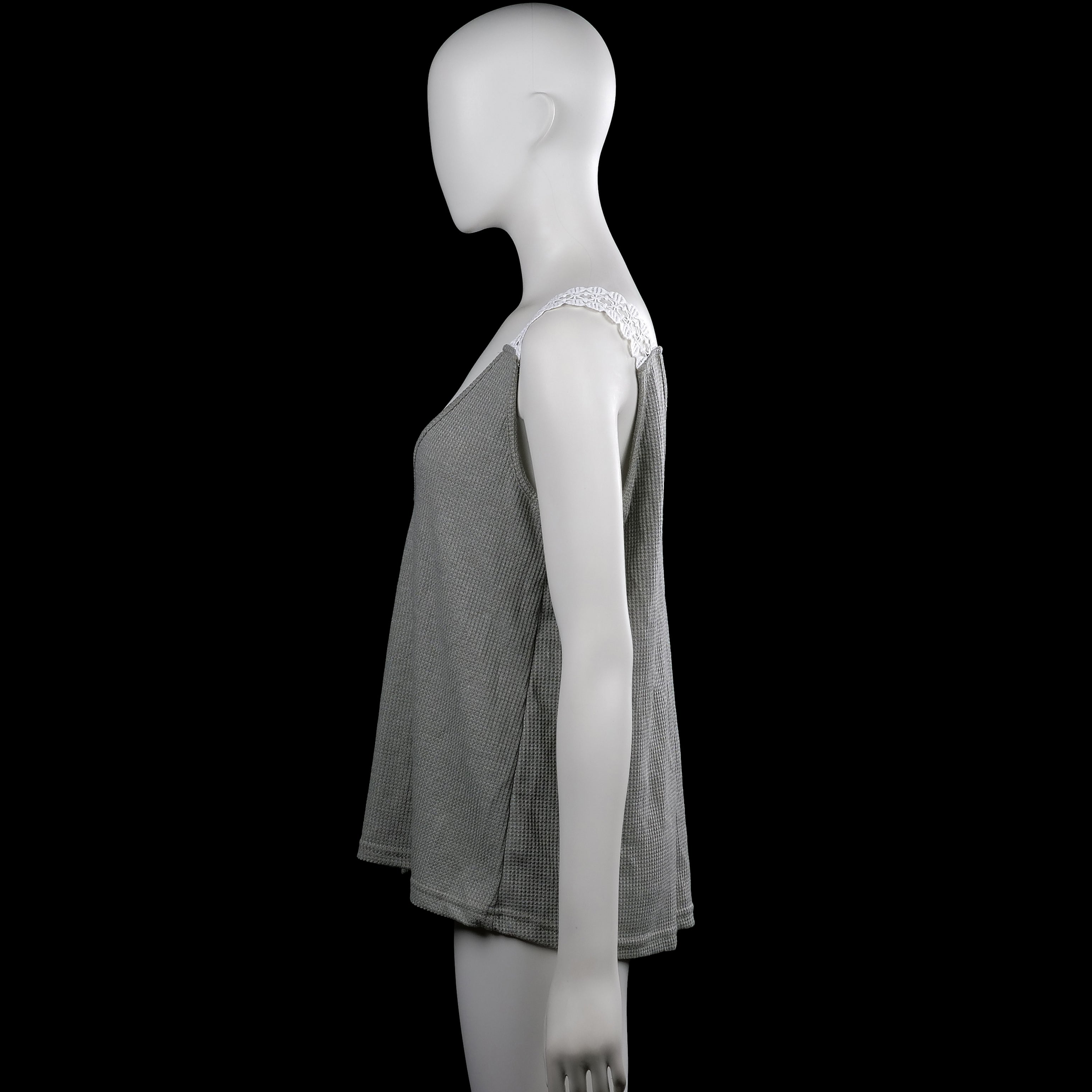 Tank top - Gray & White - Size L