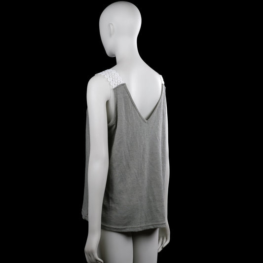 Tank top - Gray & White - Size L