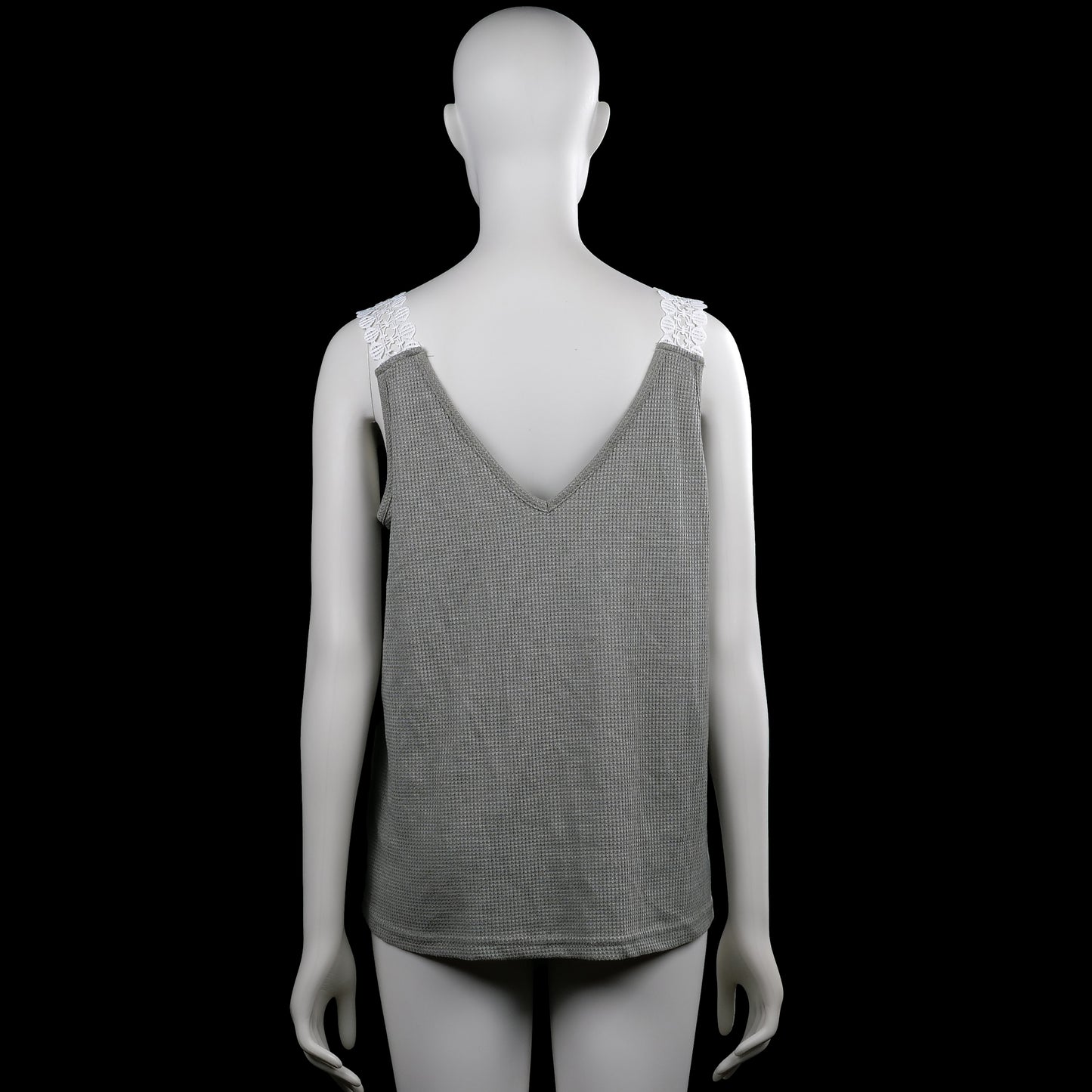 Tank top - Gray & White - Size L
