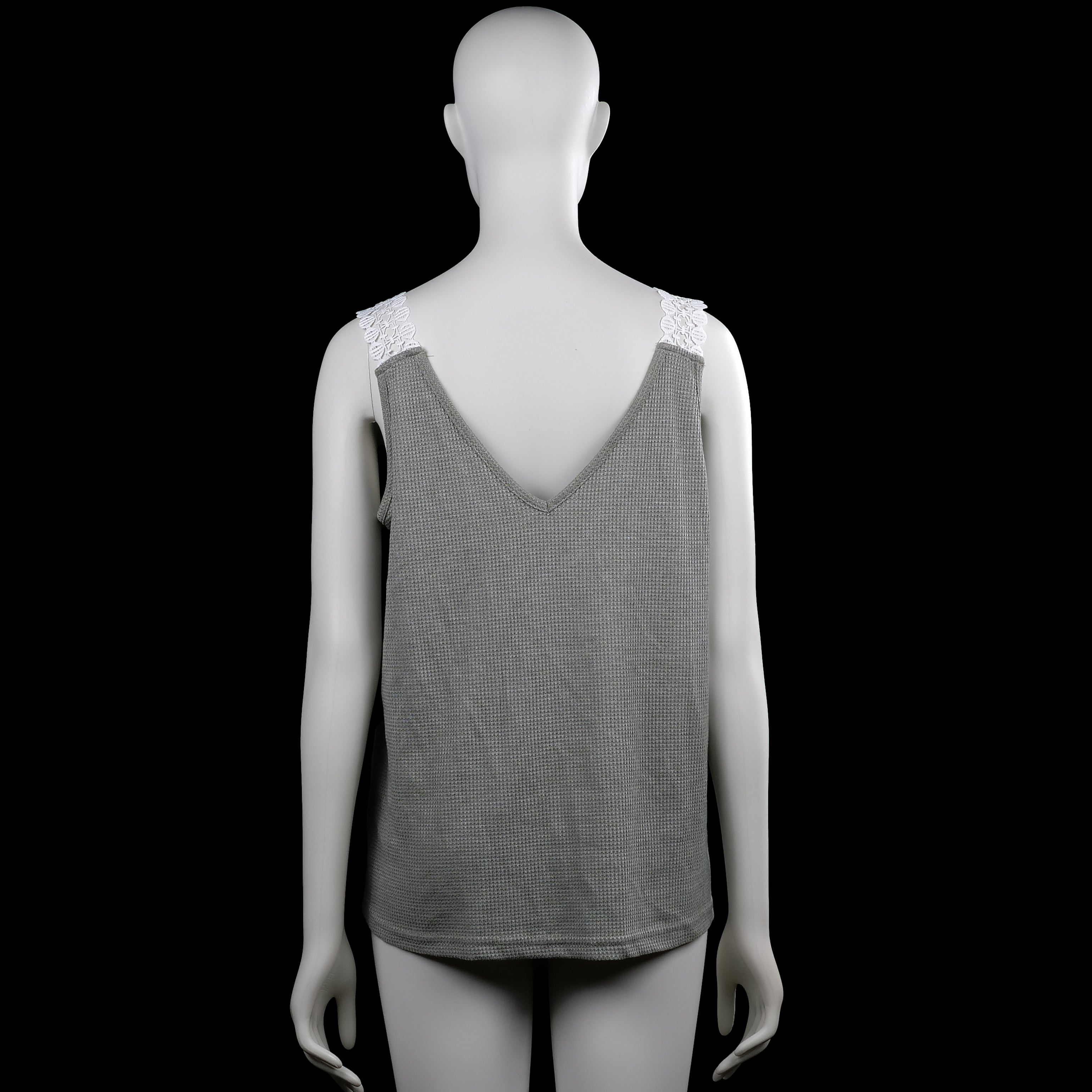 Tank top - Gray & White - Size L