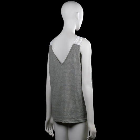 Tank top - Gray & White - Size L