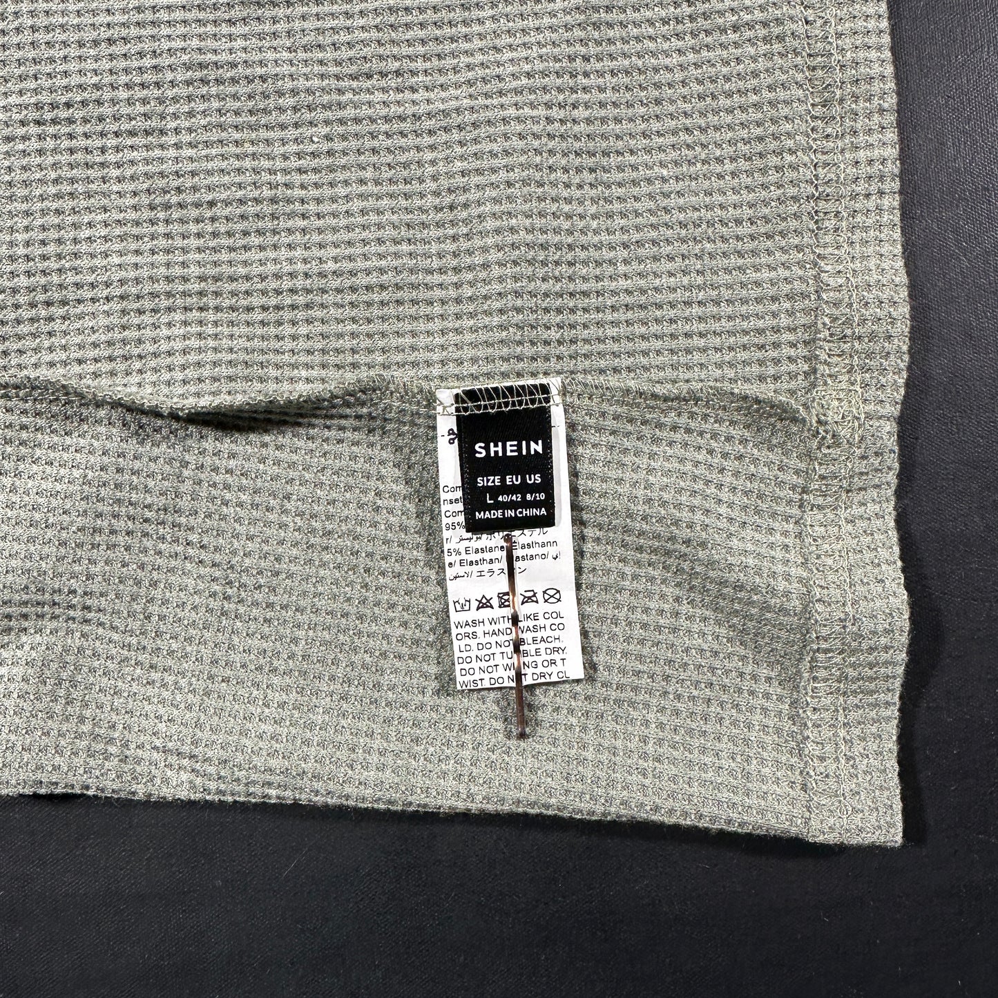 Tank top - Gray & White - Size L