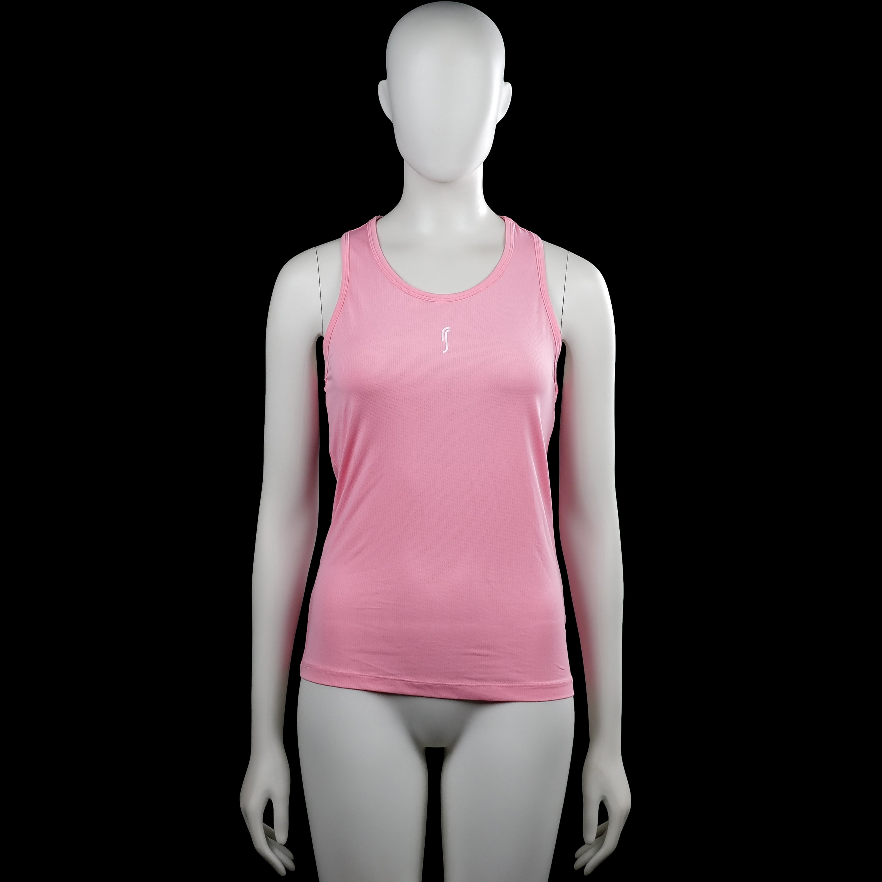 Rs sports - Tank top - Pink - Size S - Pink solid sleeveless top with a round neckline and racerback. Straight hem with a small logo on the chest.