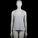 Fruit Of The Loom - Tank top - Light Gray - Size M - Light gray solid sleeveless tank top with a scoop neckline. Straight hem with plain armhole and neckline trim.