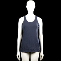 H&m basic - Tank top - Navy - Size M - Navy solid sleeveless top with a scoop neckline and wide shoulder straps. Straight hem with no visible closures or pockets.
