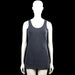 Mywear Basic - Tank top - Charcoal - Size M - Charcoal solid sleeveless top with a scoop neckline. Straight hem with plain arm openings.