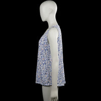 Tank top - White & Royal Blue - Size M