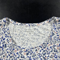 Tank top - White & Royal Blue - Size M