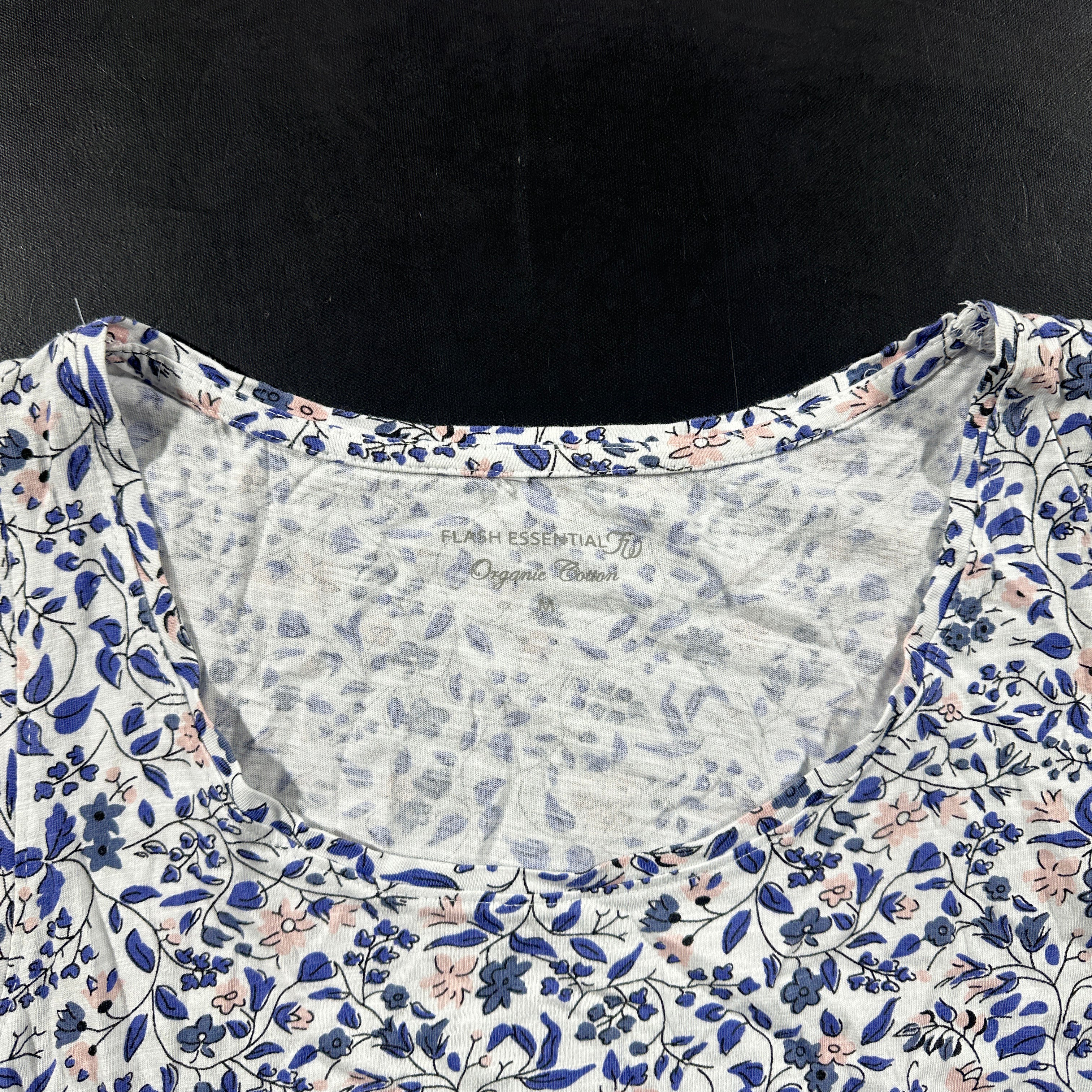 Tank top - White & Royal Blue - Size M