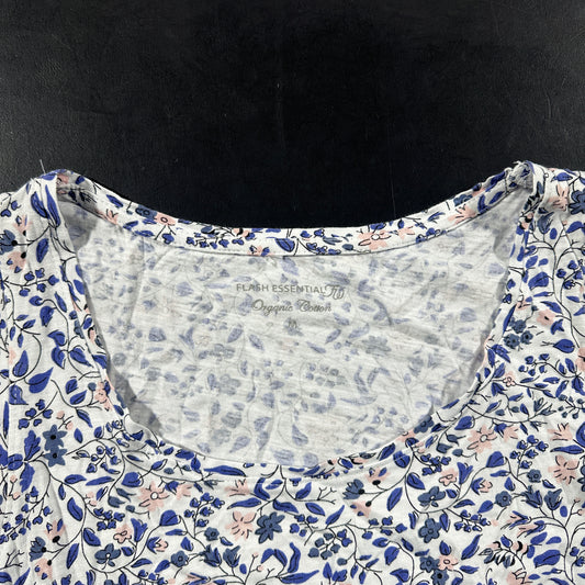 Tank top - White & Royal Blue - Size M
