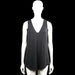 Shein - Tank top - Black - Size M - Black solid sleeveless top with a V-neckline and wide shoulder straps. Features a straight hem with no visible closures or pockets.
