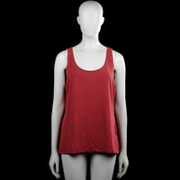H&m basic - Tank top - Red - Size XL - Red solid sleeveless tank top with a scoop neckline and wide shoulder straps. Straight hem with no visible closures.