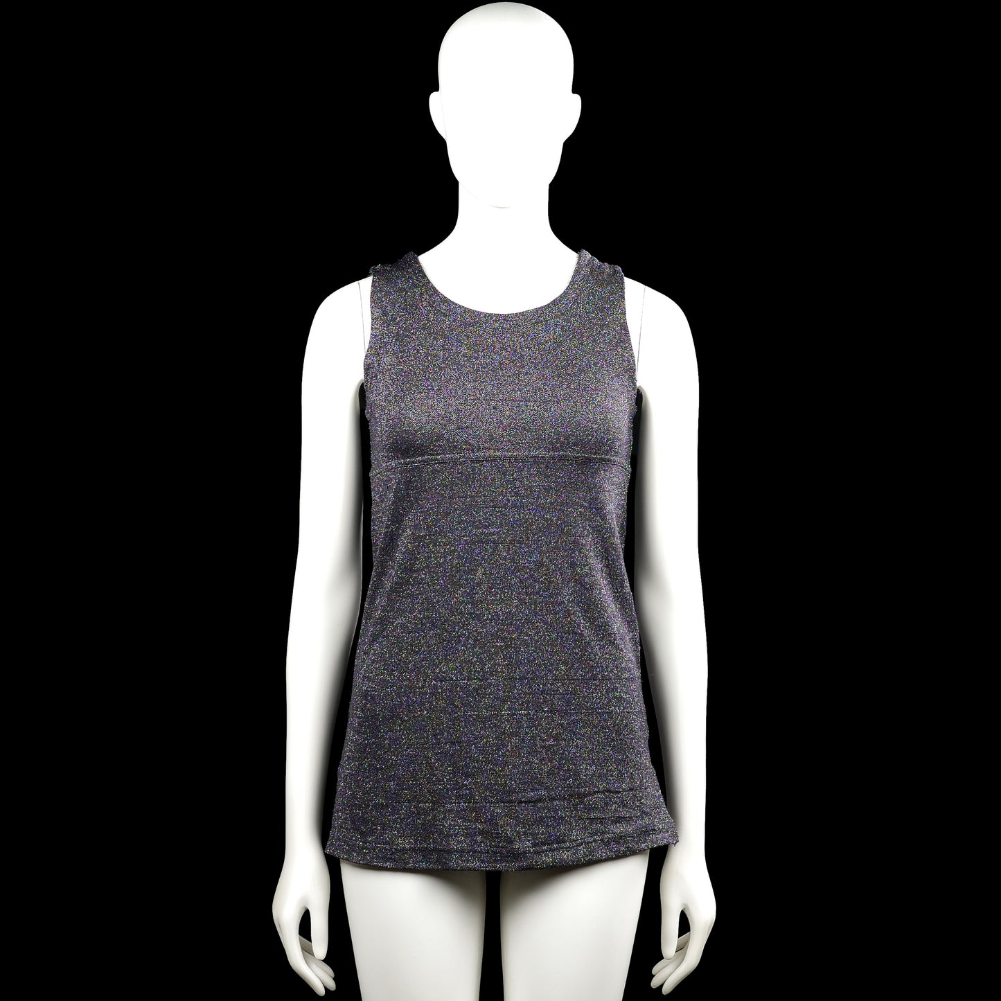 Commotion - Tank top - Charcoal - Size 152 - Charcoal sleeveless dress with a round neckline and straight hem. Features a small keyhole opening at the back neckline with a visible closure.