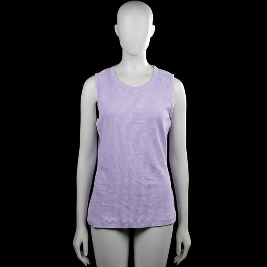 Esprit - Tank top - Lilac - Size XL - Lilac sleeveless top with a round neckline and wide armholes. Solid design with a straight hem.