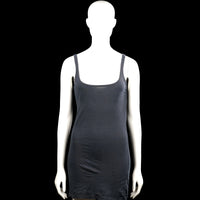 H&M - Tank top - Charcoal - Size S - Charcoal solid sleeveless top with shoulder straps and a scoop neckline. Straight hem with no visible closures or pockets.