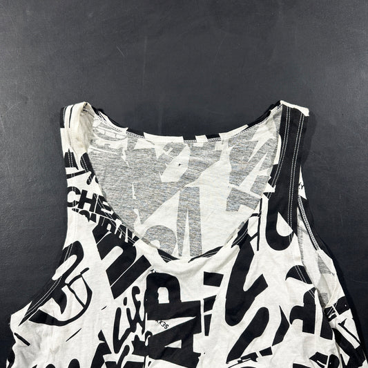 Tank top - White & Black - Size M
