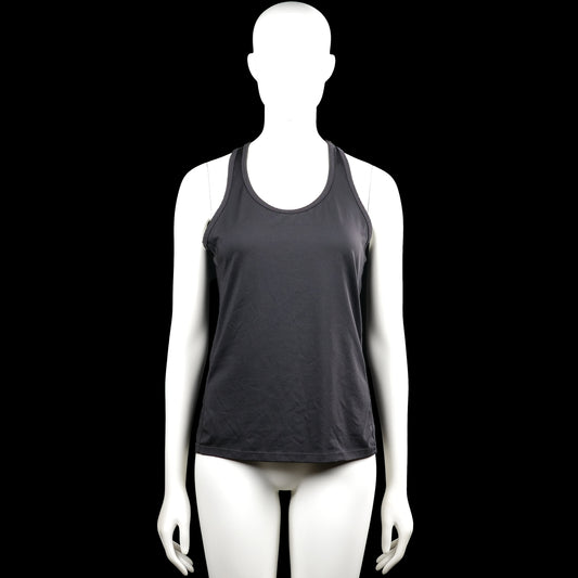 H&M - Tank top - Charcoal - Size M - Charcoal solid sleeveless tank top with a scoop neckline and racerback. Straight hem with plain armhole and neckline trim.