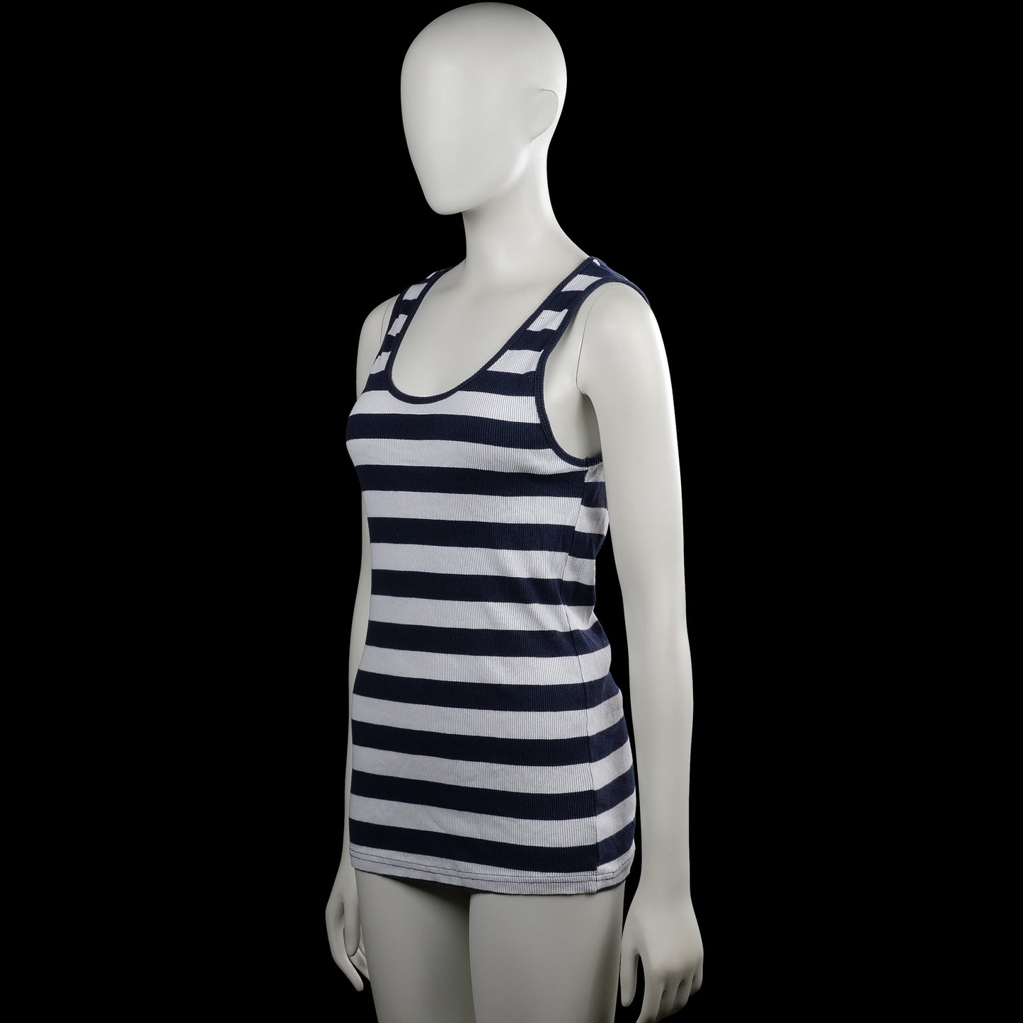Tank top - White & Navy - Size M