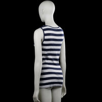 Tank top - White & Navy - Size M