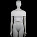 Only - Tank top - White - Size S - White solid off-shoulder top with a wide ruched band across the chest. Sleeveless design with a straight hem.