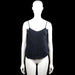 Tank top - Navy - Size S - Navy solid camisole top with thin spaghetti straps and a V-neckline. Straight hem with no visible closures.