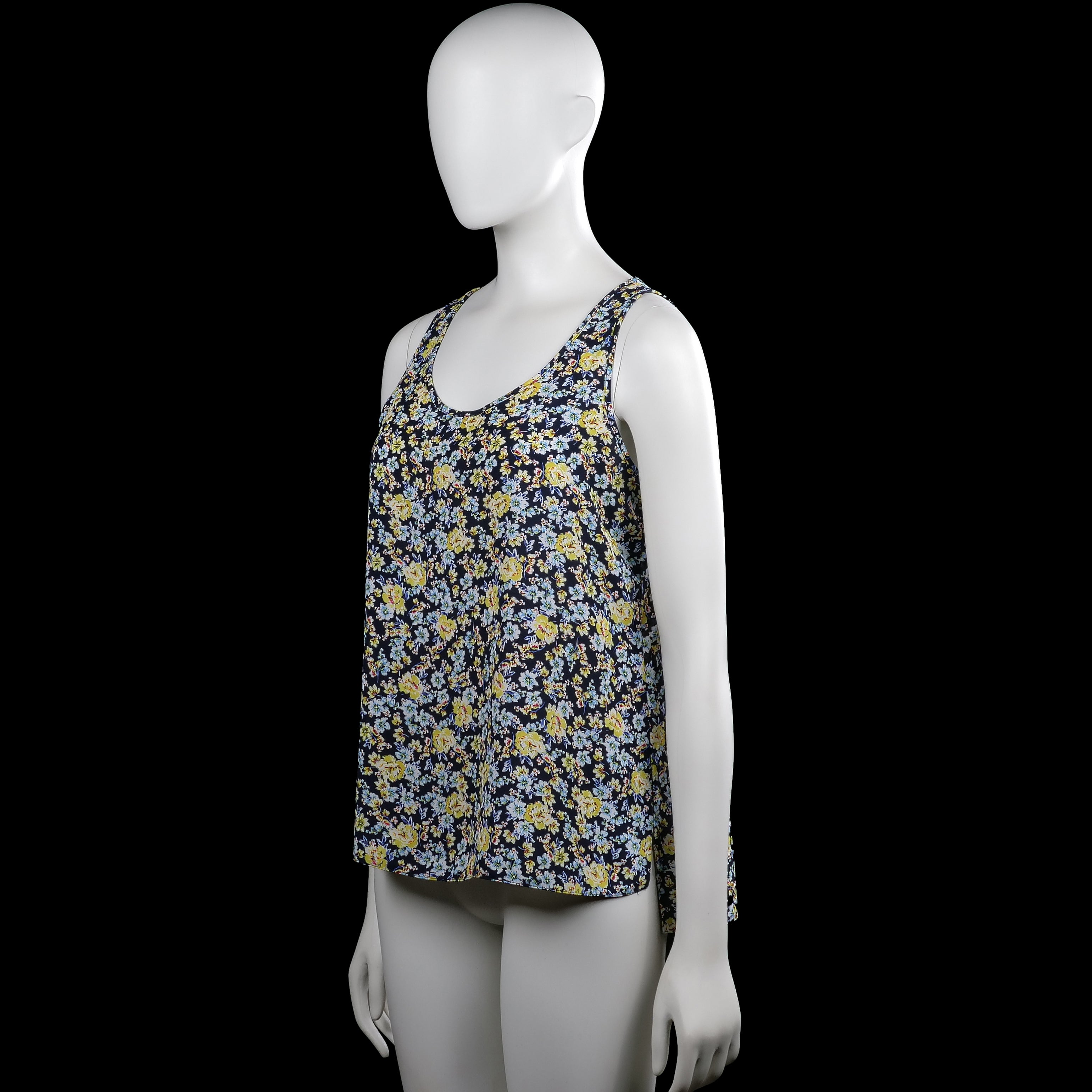 Tank top - Navy & Yellow - Size 40