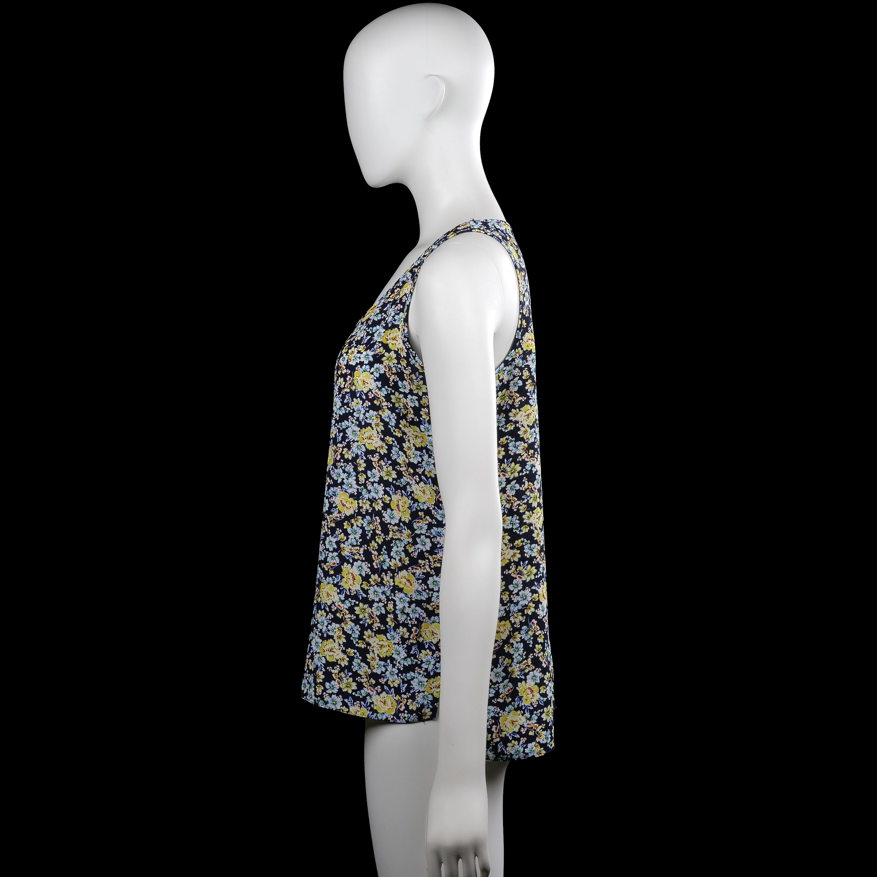 Tank top - Navy & Yellow - Size 40