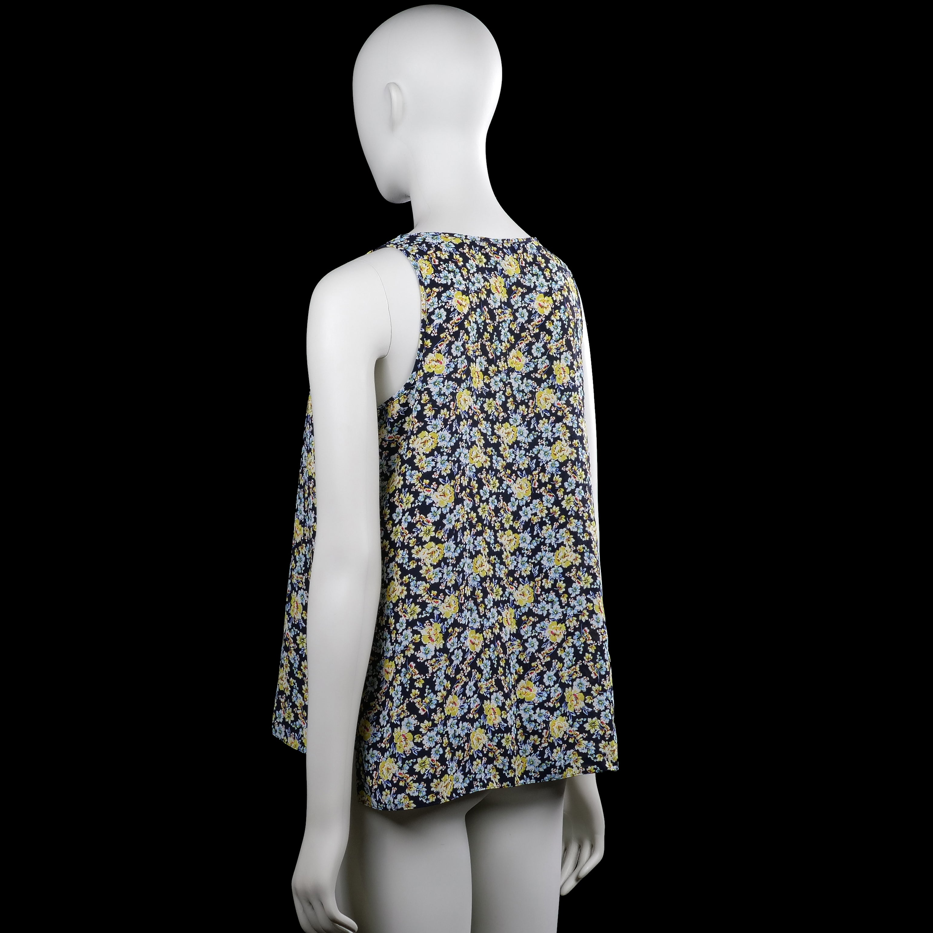 Tank top - Navy & Yellow - Size 40