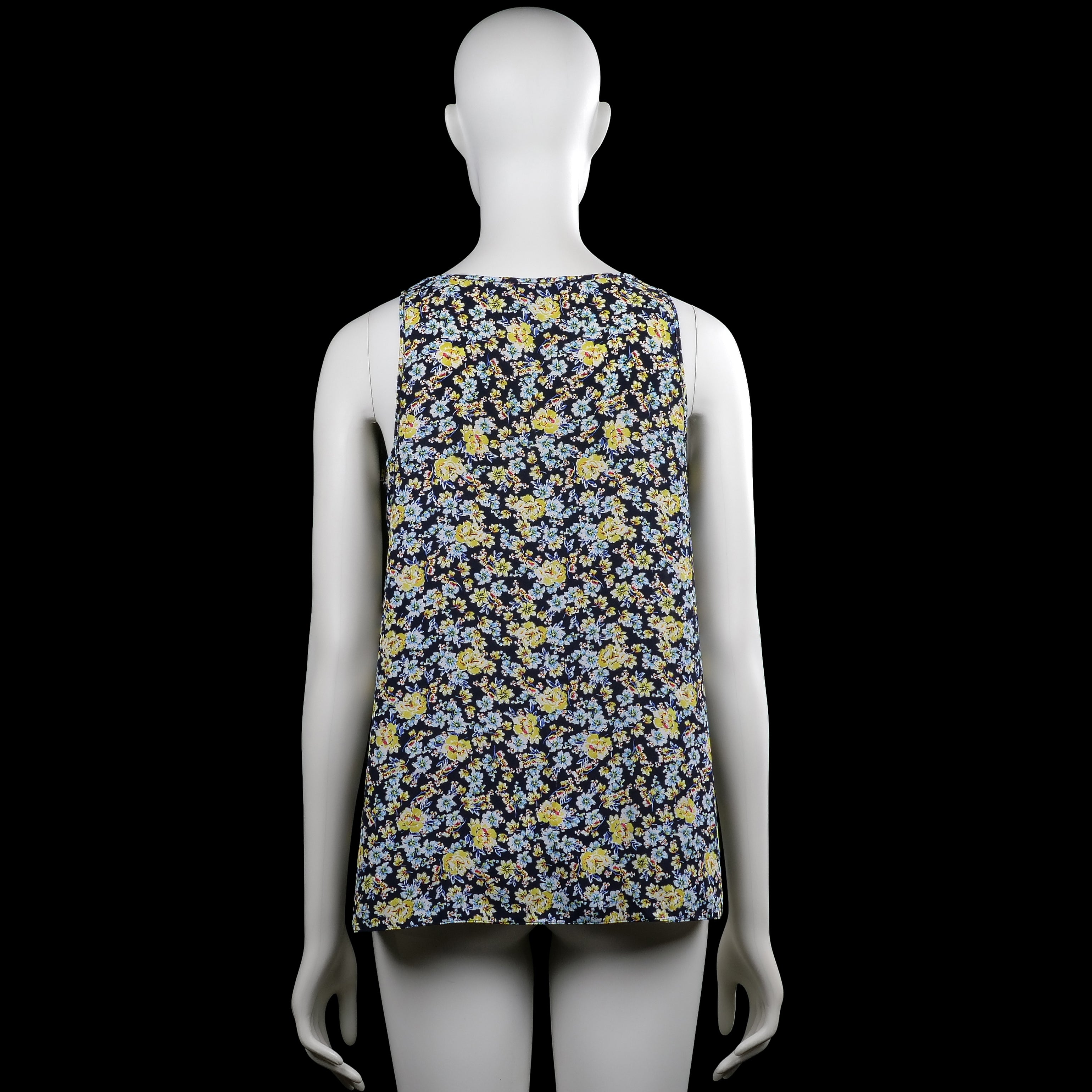 Tank top - Navy & Yellow - Size 40