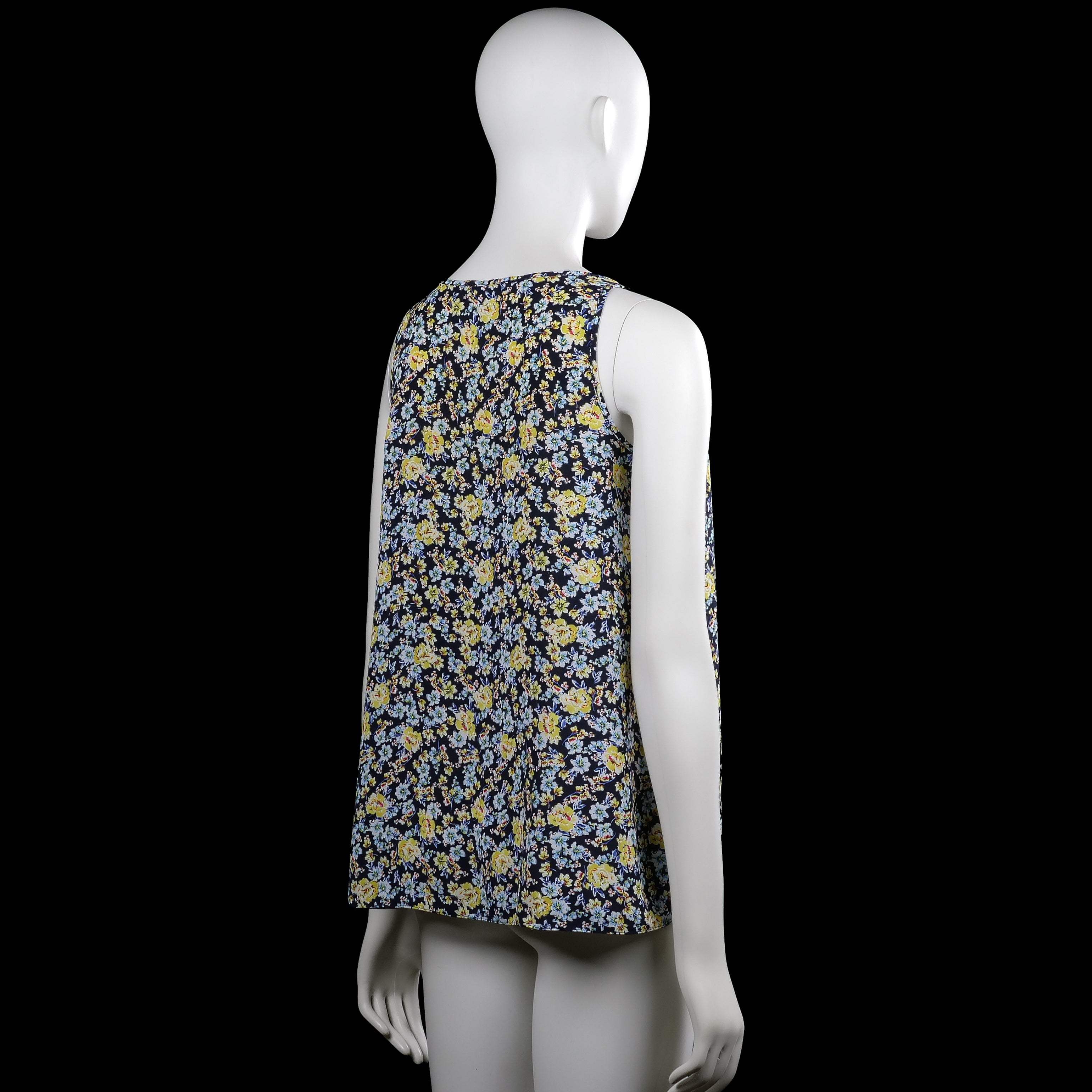 Tank top - Navy & Yellow - Size 40