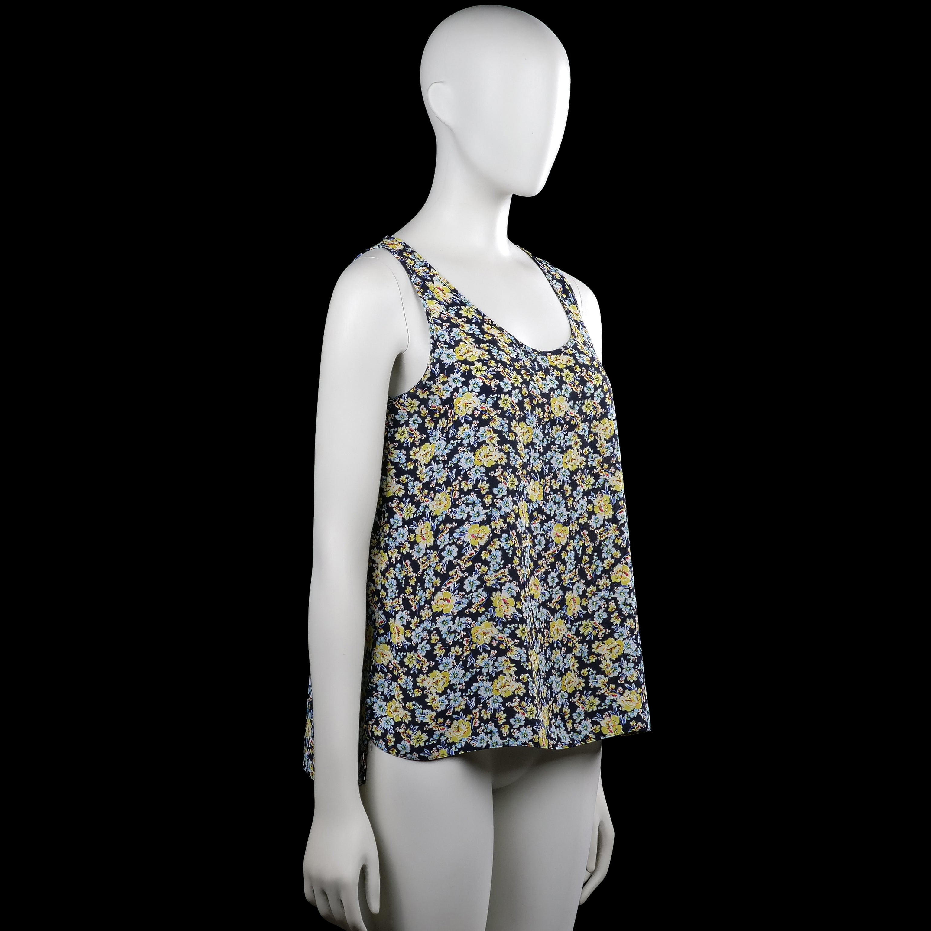 Tank top - Navy & Yellow - Size 40