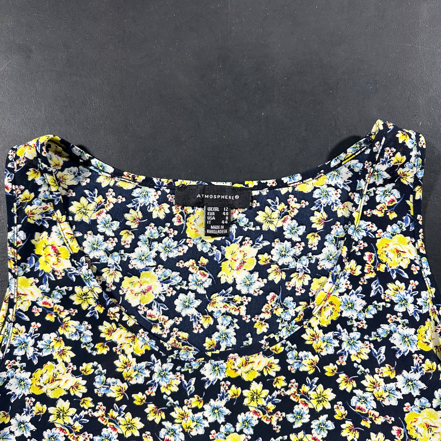 Tank top - Navy & Yellow - Size 40