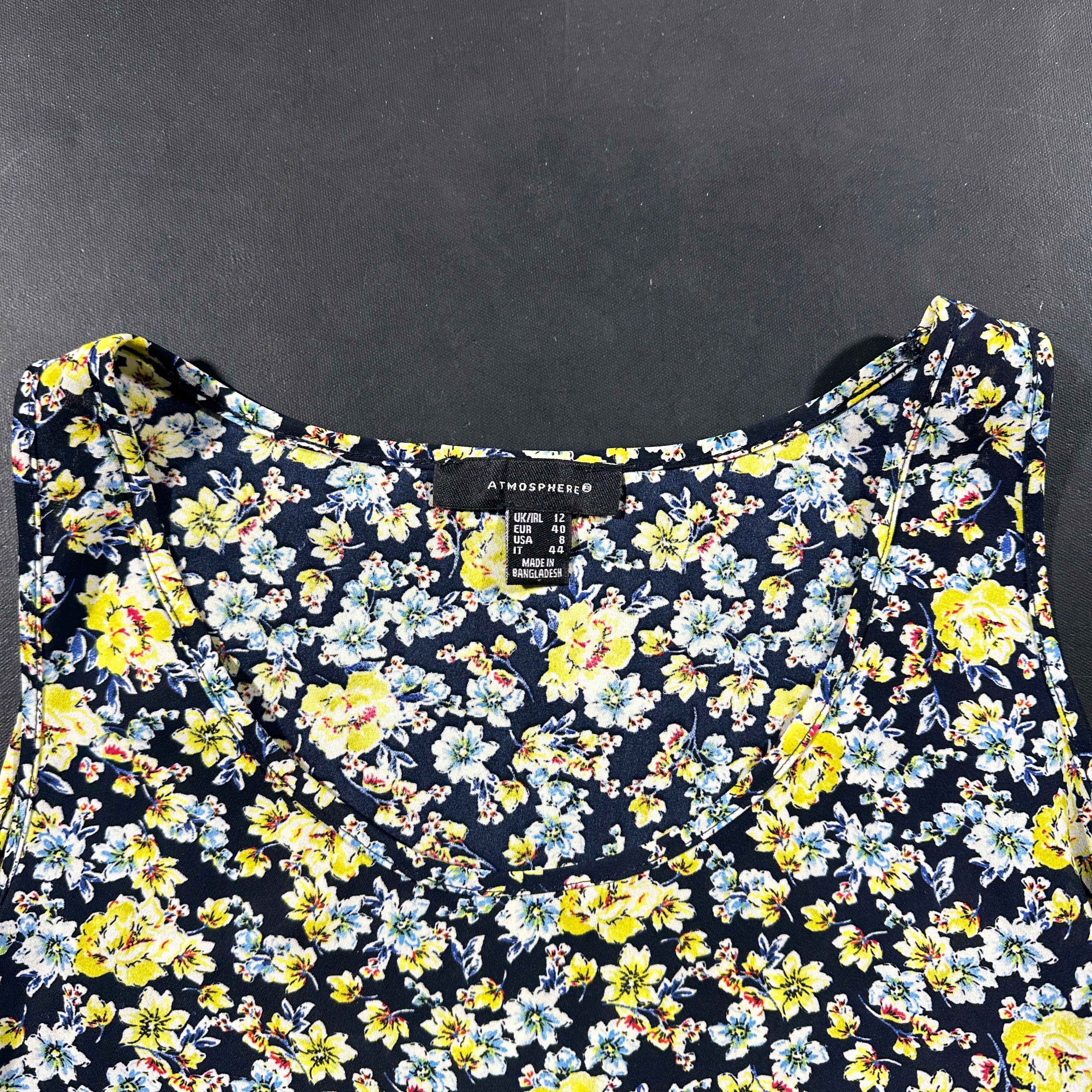 Tank top - Navy & Yellow - Size 40