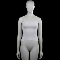 H&M - Tank top - White - Size 146, 152 - White solid ribbed camisole with thin shoulder straps and a squared neckline. Straight hem with plain armholes and neckline trim.