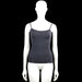 Zeeman - Tank top - Charcoal - Size M - Charcoal solid camisole top with thin shoulder straps and a scoop neckline. Features a straight hem with no visible closures.